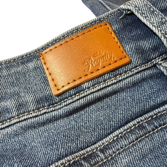 Royalty For Me Blue Denim High Rise Skinny Jeans, size 14 - Picture 2 of 13